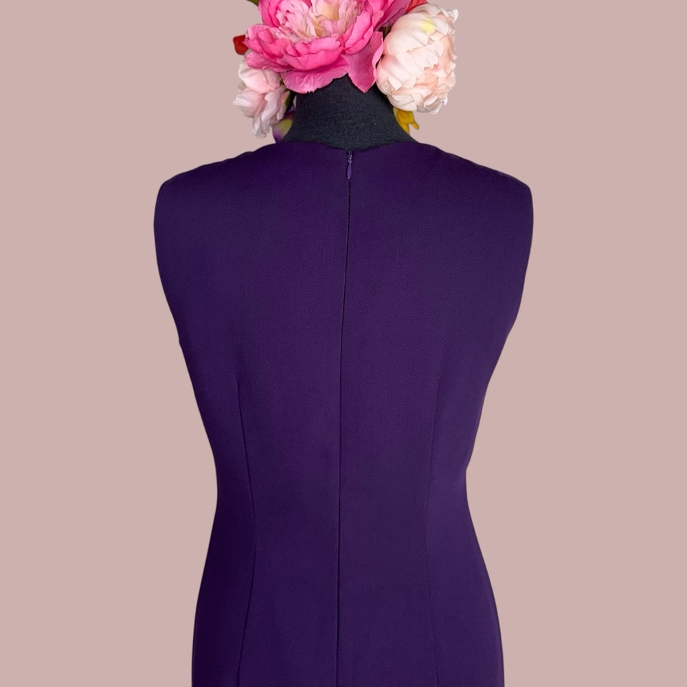 Danny & Nicole purple sleeveless dress - Picture 6 of 12
